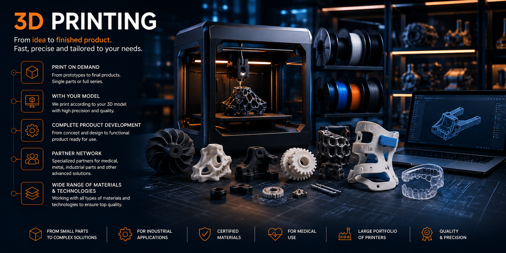3D printing — from idea to finished product